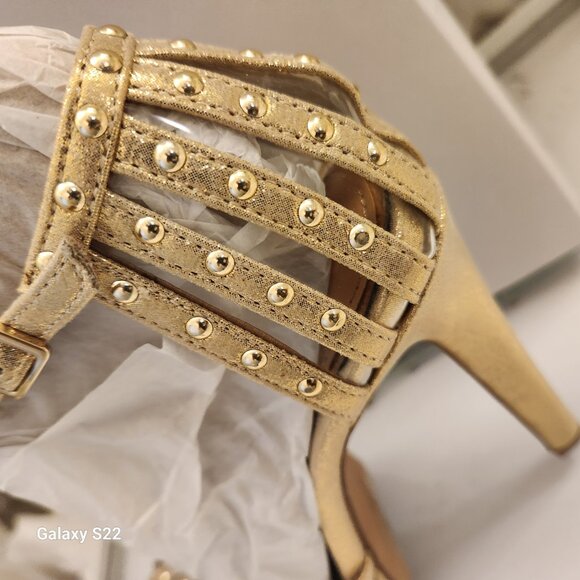 Jessica Simpson Women's Bakir Gold T-Strap Dress Platform Heels Size Various - Picture 2 of 15